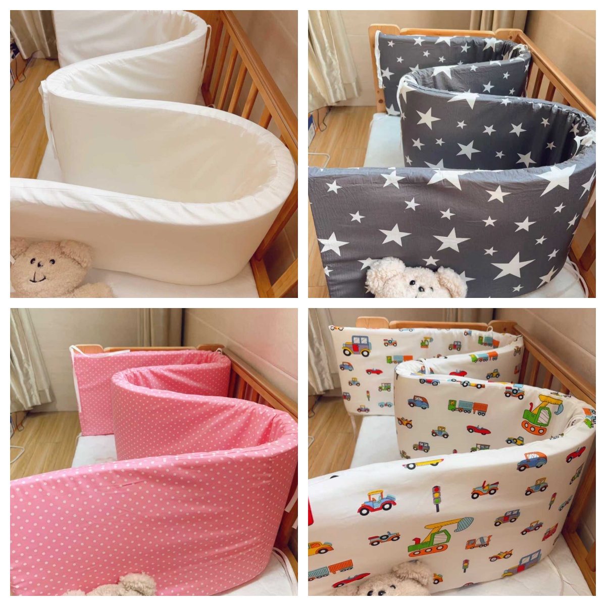 Convertible Crib Set - Cuna de bebé de estrella nórdica,