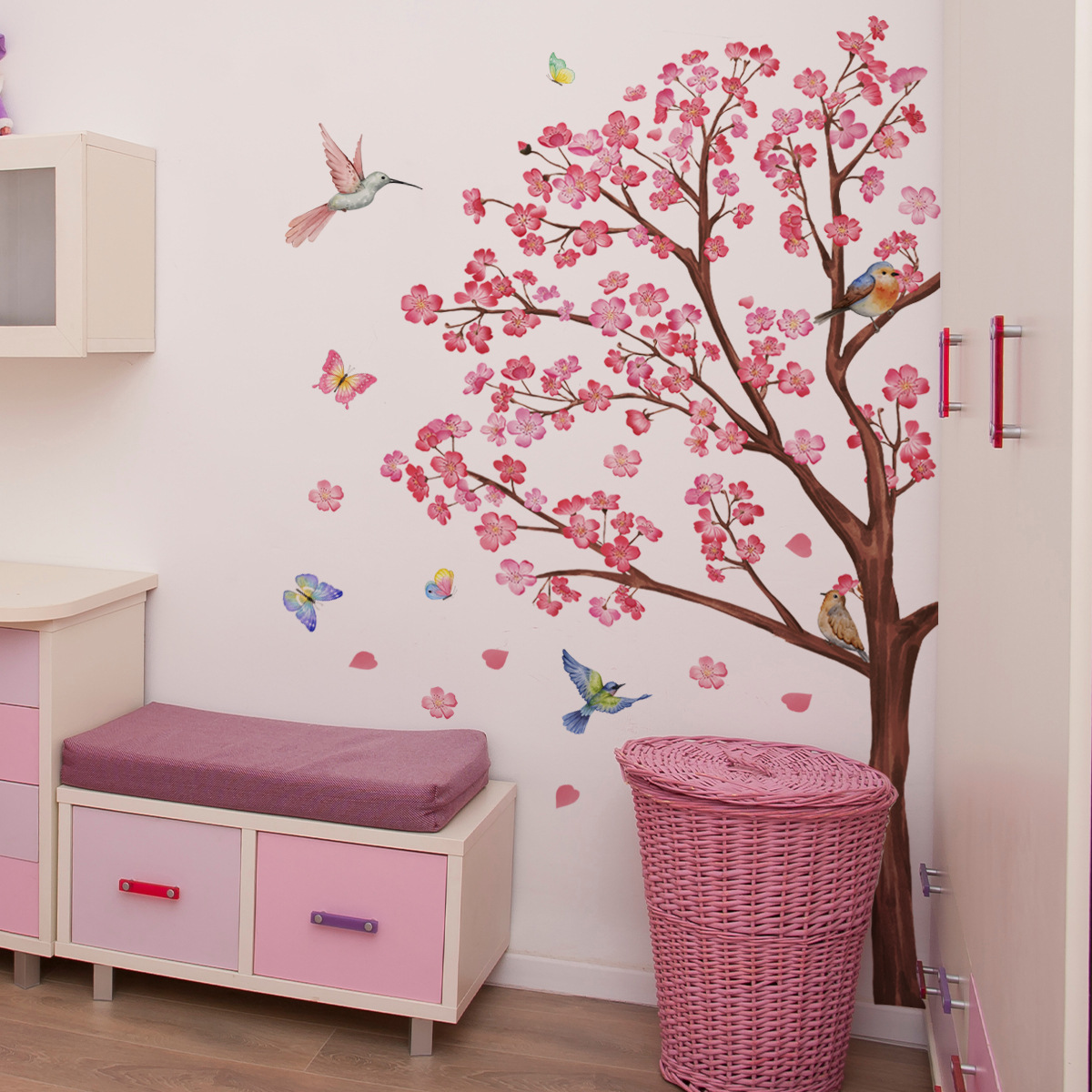 Baby Nursery Accessories - Pegatinas de pared de flores y