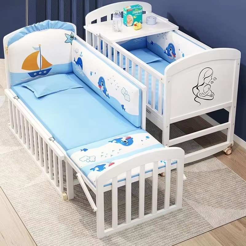 Convertible Crib Set - Cuna de madera para bebé con