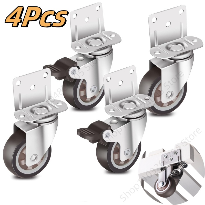 Baby Nursery Trolley - Ruedas para muebles resistentes tipo L,