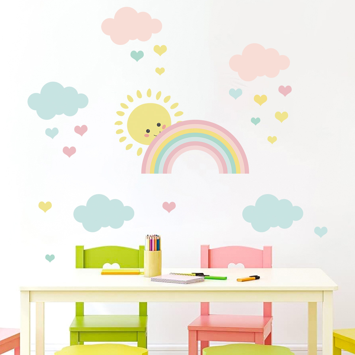Baby Nursery Decor Boy - Calcomanías de Pared de Dibujos Animados