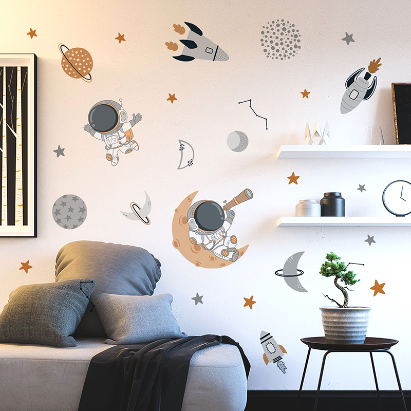 Baby Nursery Decor Boy - Pegatinas de pared autoadhesivas con dibujos