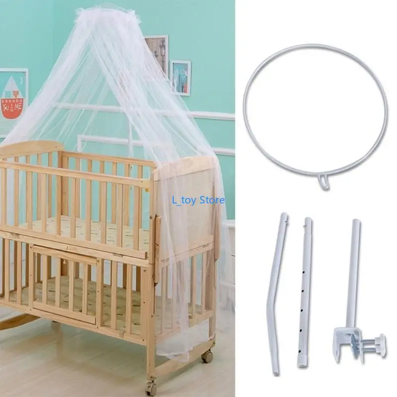 Convertible Crib Set - Soporte de mosquitera ajustable con Clip