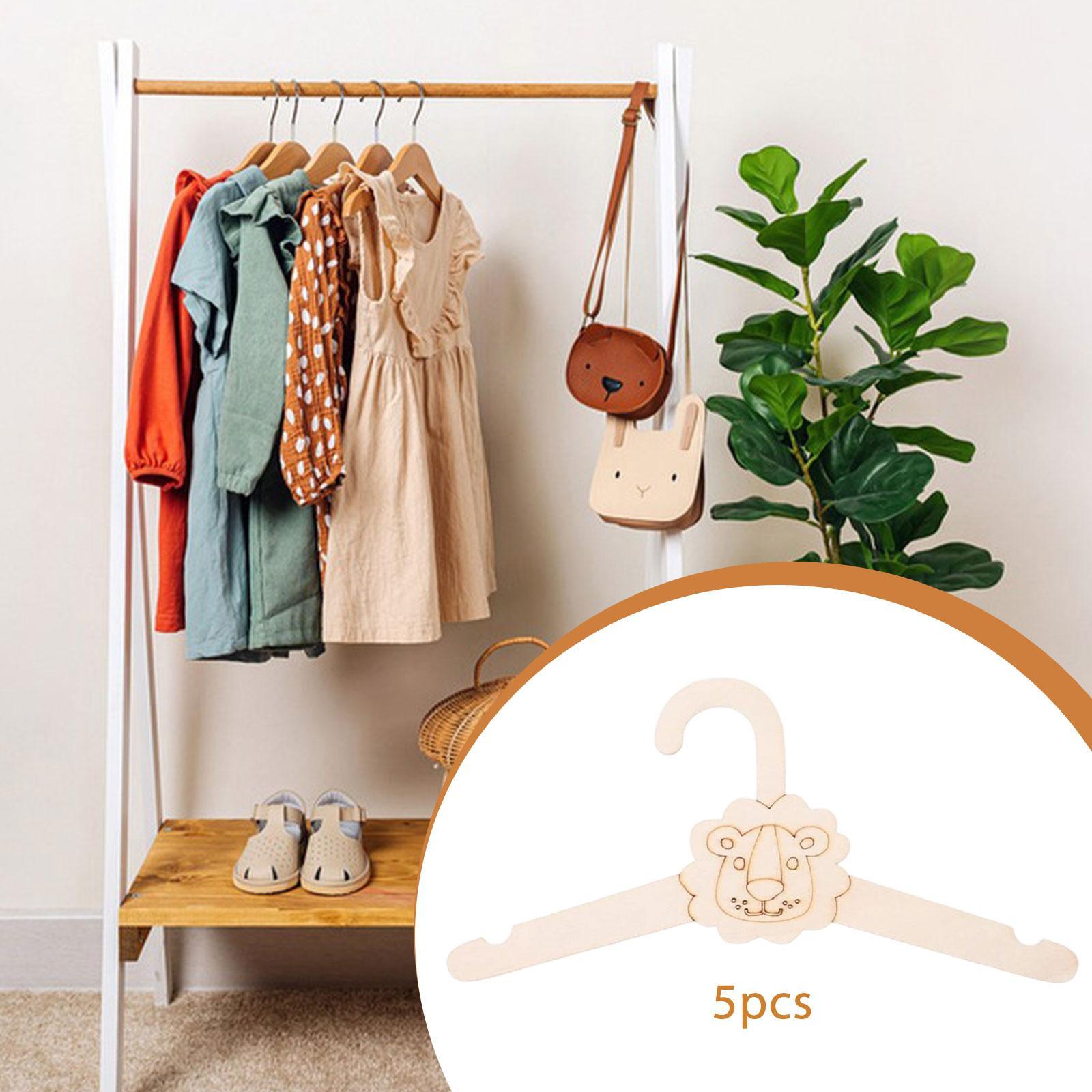 Baby Nursery Closet Organization - Perchas Pequeñas de Madera Antideslizantes para