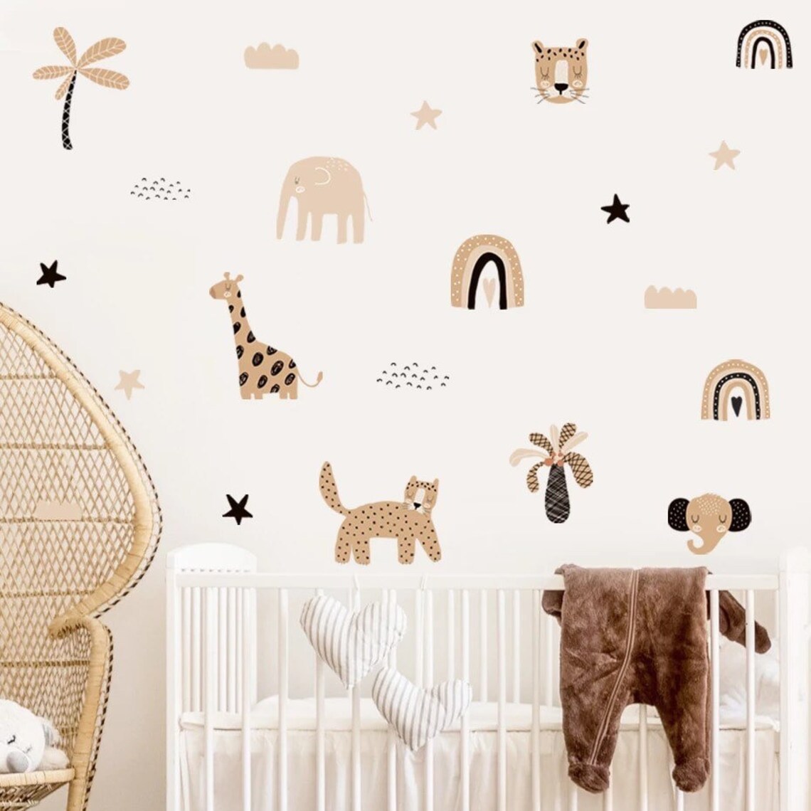 Baby Nursery Decor Boy - Pegatinas de Pared de Estilo Boho