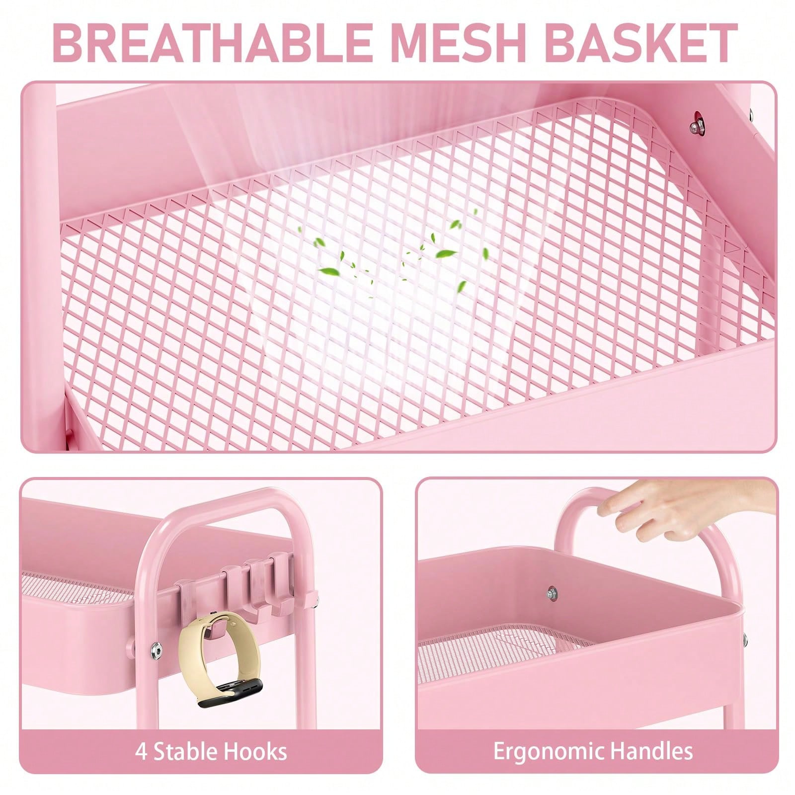 Carrito de almacenamiento de 3 - Baby Nursery Trolley reseña y precio