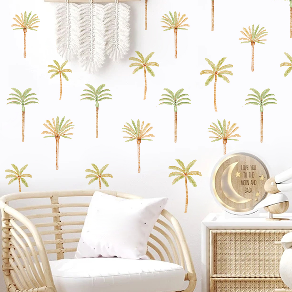 Pegatina de pared de palmera d - Baby Nursery Decor Boy reseña y precio