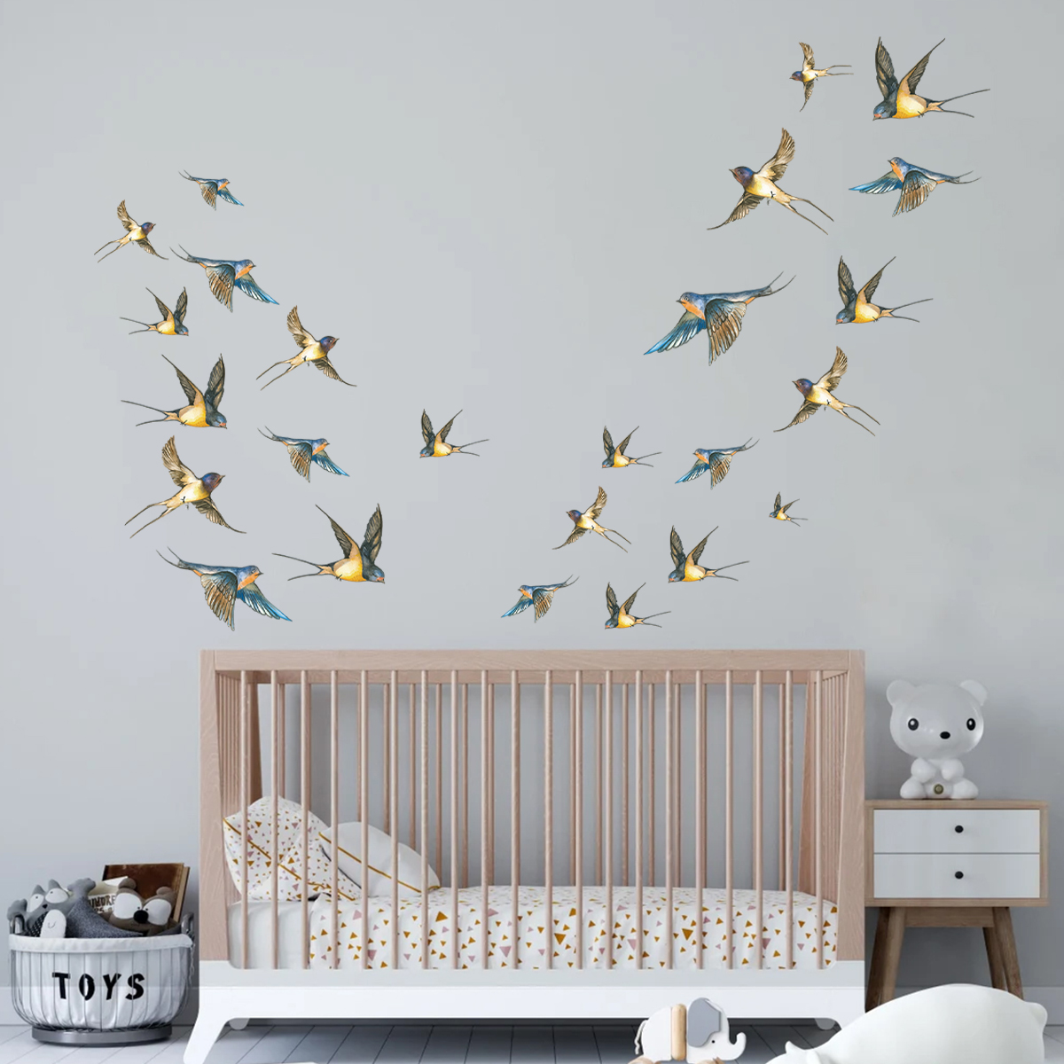 Pegatinas de pared de pájaros  - Baby Nursery Accessories reseña y precio