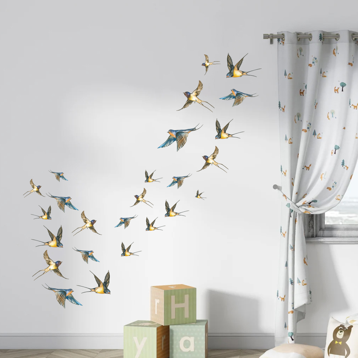 Pegatinas de pared de pájaros  - Baby Nursery Accessories reseña y precio