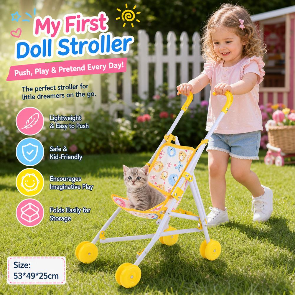 Cochecito de Muñecas Rosa, Car - Baby Nursery Trolley reseña y precio