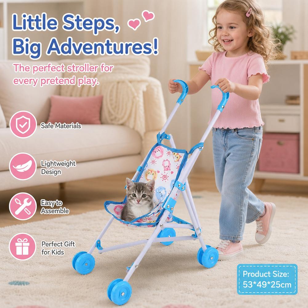 Cochecito de Muñecas Rosa, Car - Baby Nursery Trolley reseña y precio