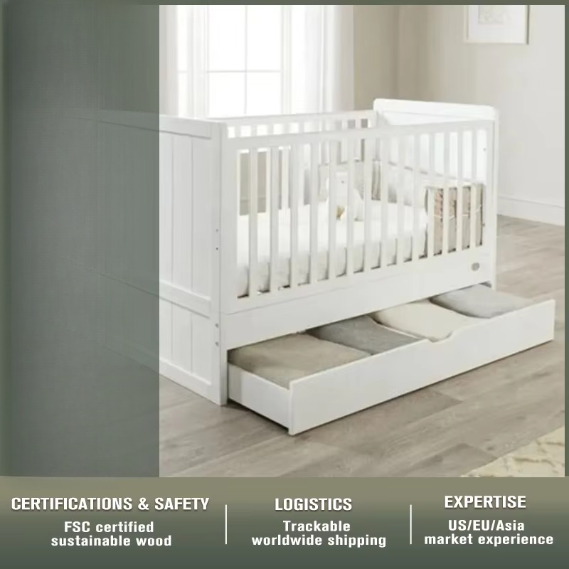 Cunas Convertibles con Cajones - Convertible Crib Set reseña y precio