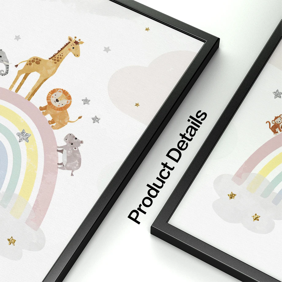 Pósteres nórdicos de jirafa, e - Baby Nursery Things reseña y precio