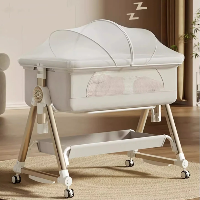 Cuna convertible inteligente 8 - Baby Nursery Trolley reseña y precio