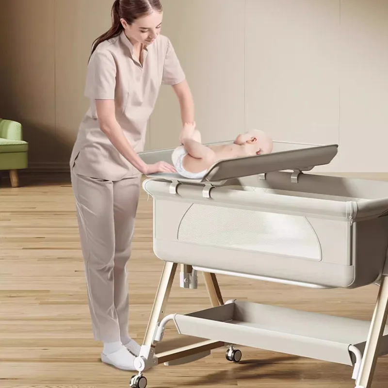 Cuna convertible inteligente 8 - Baby Nursery Trolley reseña y precio