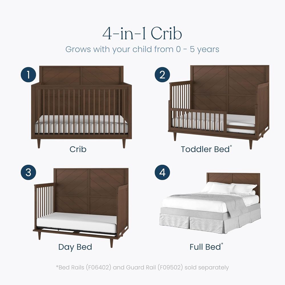 Cuna convertible 4 en 1 Surrey - Convertible Crib Set reseña y precio