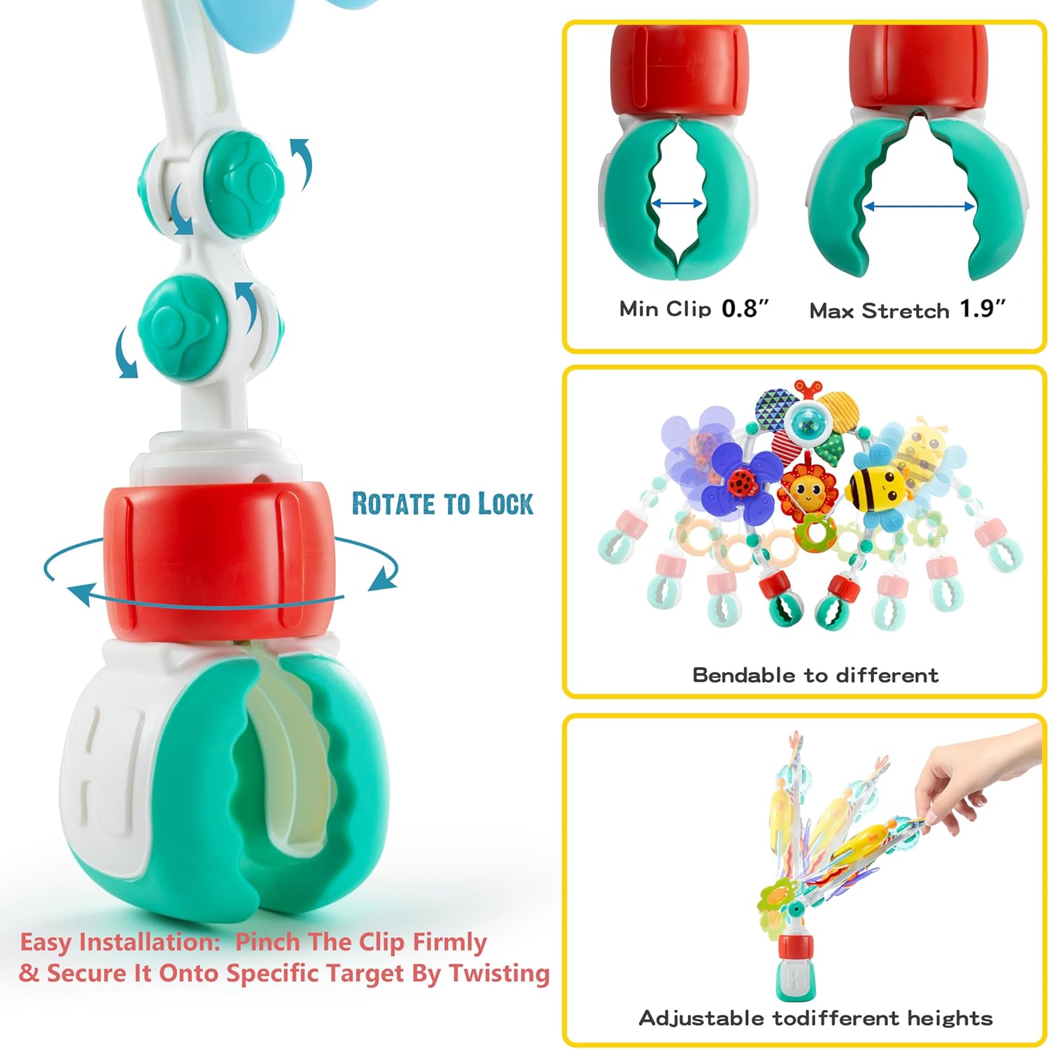 Arco de juguetes ajustable par - Baby Nursery Trolley reseña y precio