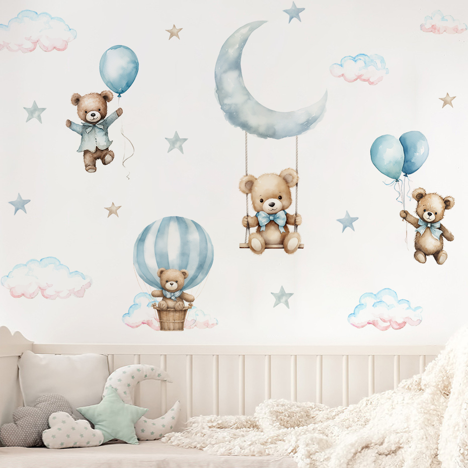 Pegatinas de pared de nube con - Baby Nursery Decor Boy reseña y precio