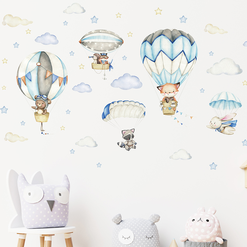 Pegatinas de pared con globos  - Baby Nursery Things reseña y precio