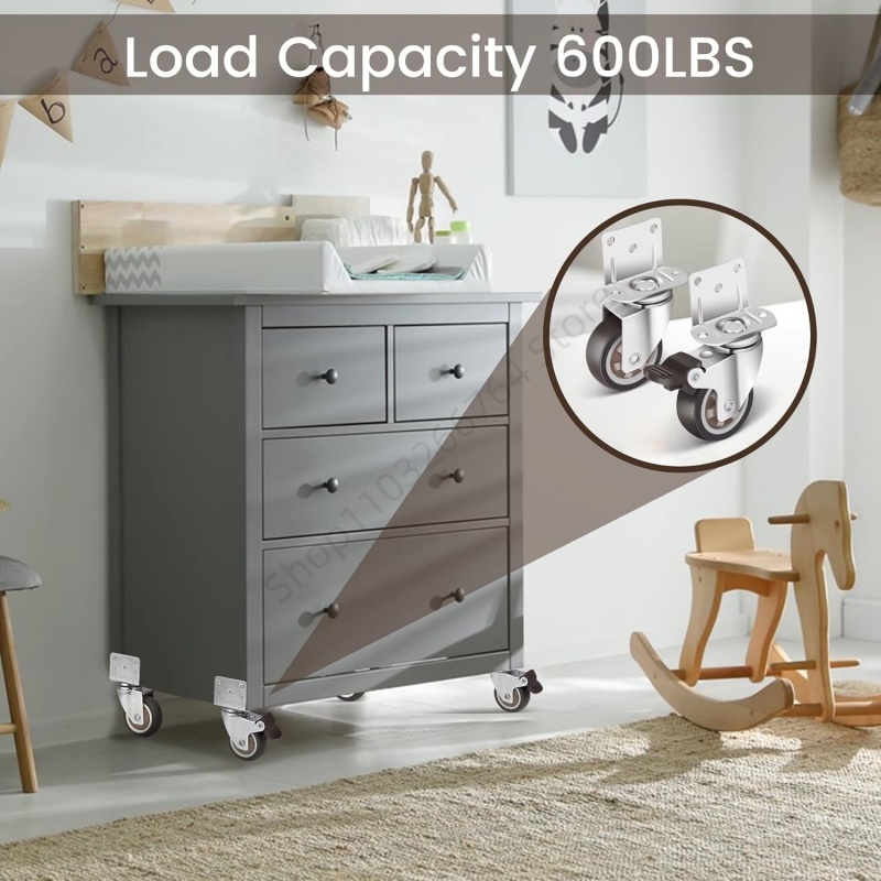 Ruedas para muebles resistente - Baby Nursery Trolley reseña y precio