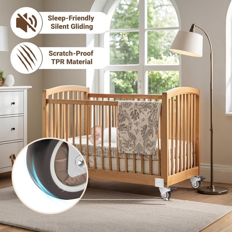 Ruedas para muebles resistente - Baby Nursery Trolley reseña y precio