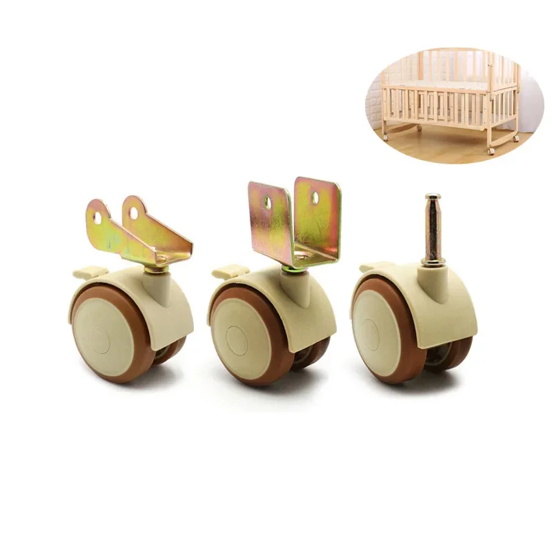 2/4 Piezas Ruedas Giratorias d - Baby Nursery Trolley reseña y precio