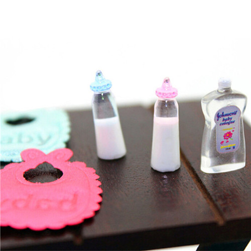 1:12 casa de muñecas biberones - Baby Nursery Sets reseña y precio