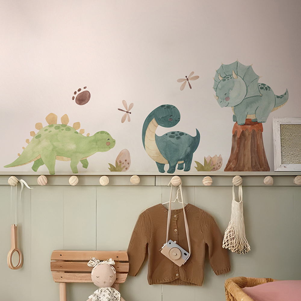 Calcomanías de pared de dinosa - Baby Nursery Decor Boy reseña y precio