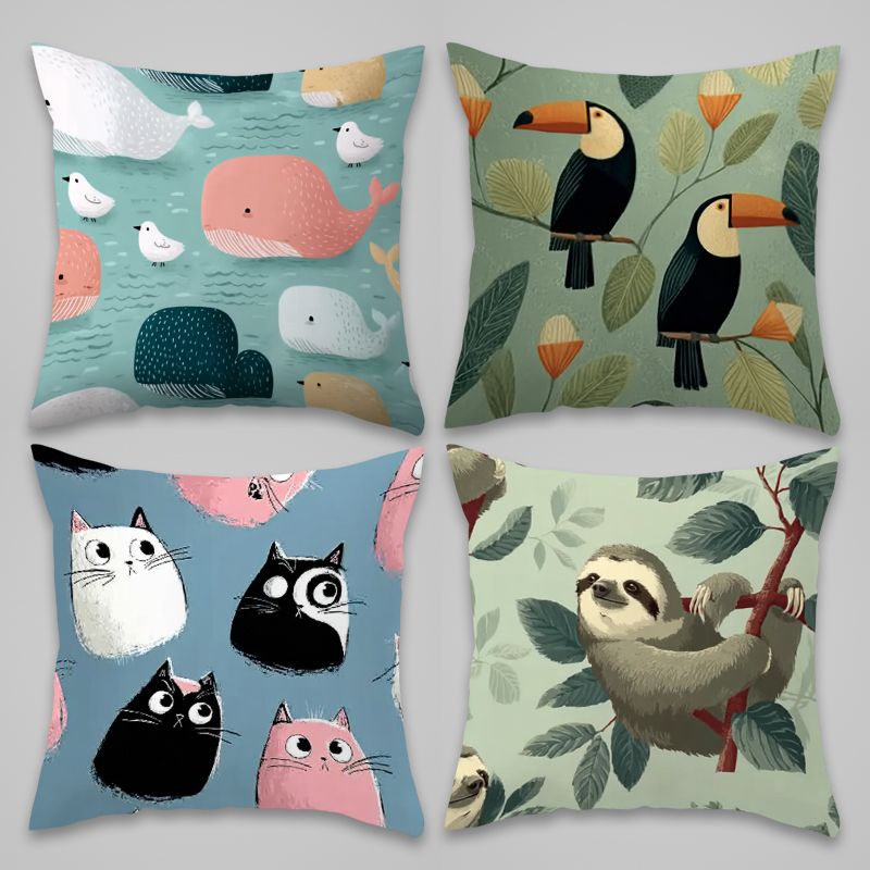 Juego de 4 fundas de almohada  - Baby Nursery Bedding Sets reseña y precio