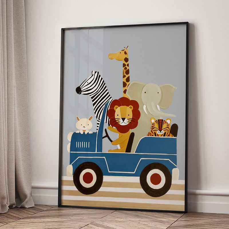 Divertidos Cuadros de Dibujos  - Baby Nursery Things reseña y precio