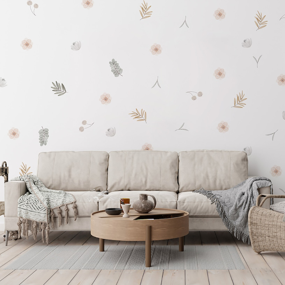 Calcomanías de pared botánicas - Baby Nursery Accessories reseña y precio
