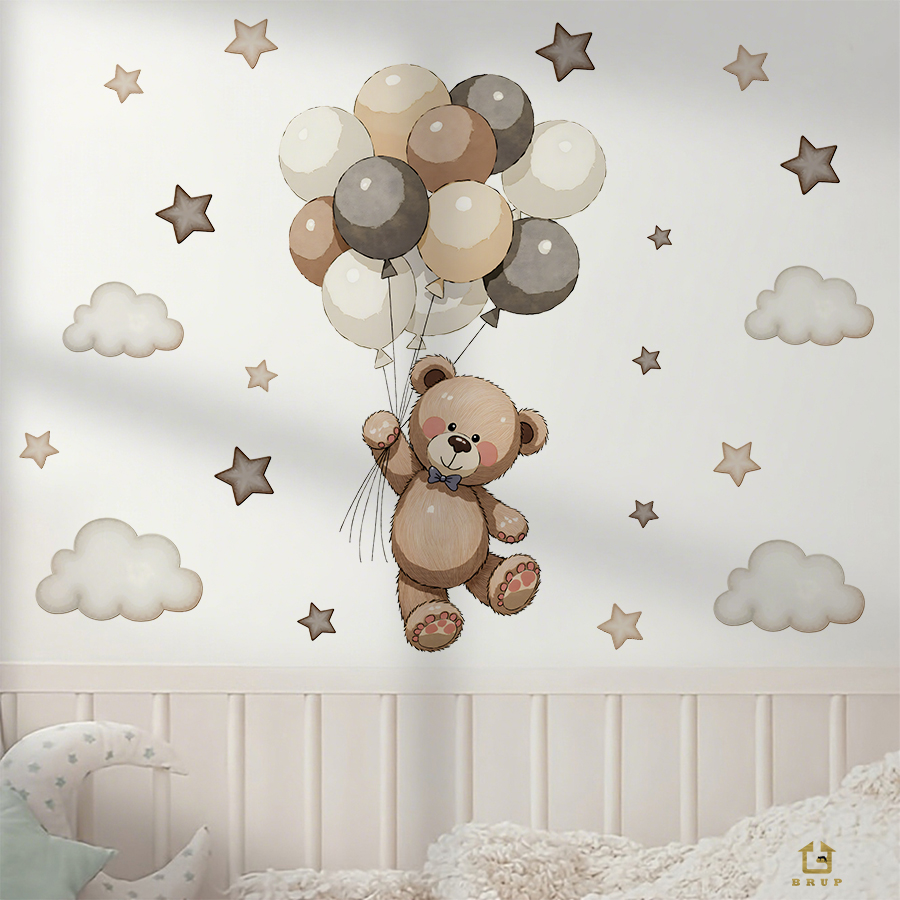Adorables calcomanías de pared - Baby Nursery Things reseña y precio