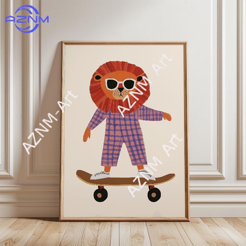 Póster Divertido de Animales P - Baby Nursery Things reseña y precio
