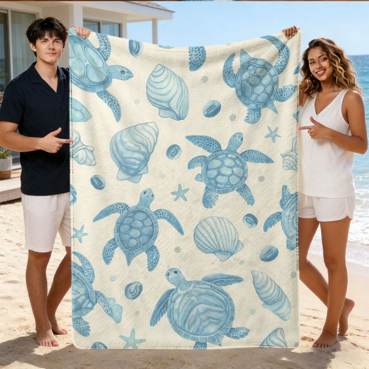 Manta de Playa con Diseño de T - Baby Nursery Ocean Theme reseña y precio
