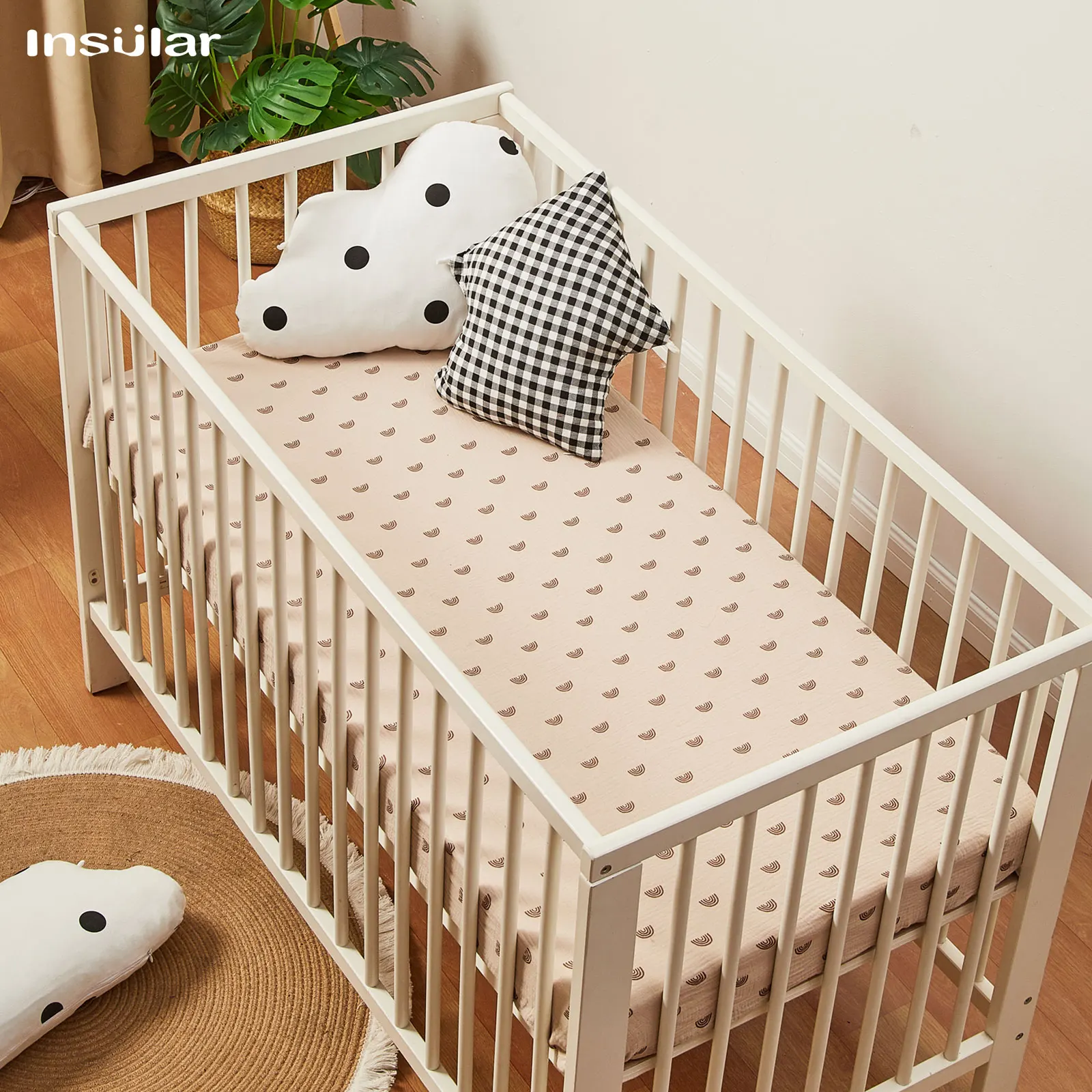 Sábanas ajustadas para cuna de - Baby Nursery Bedding Sets reseña y precio