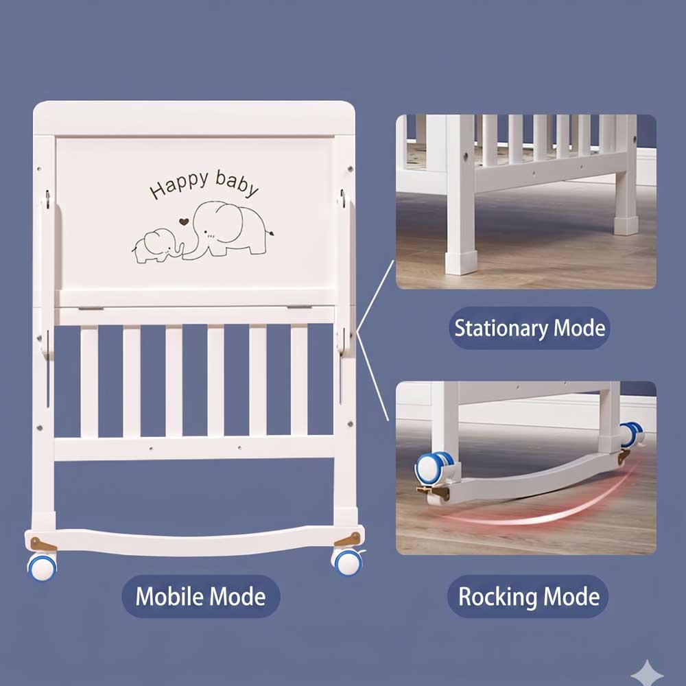 Cuna Premium para Bebé de Made - Convertible Crib Set reseña y precio