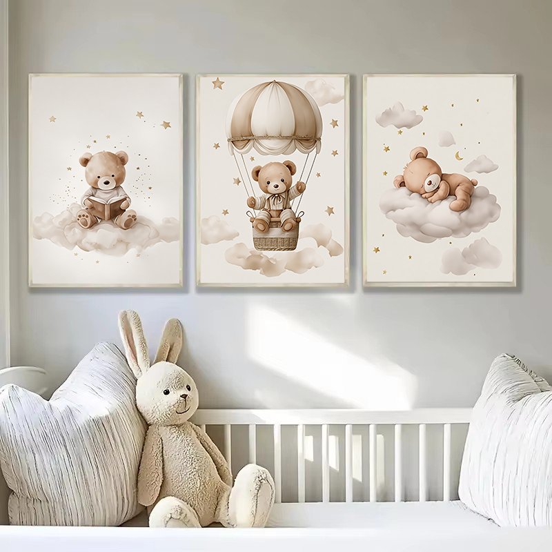 3 unids/set de oso de peluche  - Baby Nursery Sets reseña y precio